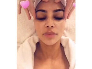 '"My face is falling, we need a tightening facial"': Kim says that sometimes she'll schedule an urgent appointment after seeing an unflattering photo of herself (pictured March 2018) (Source: Kim Kardashian - Instagram)