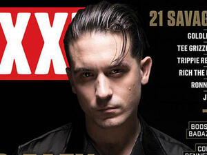 'Gerald lost his ID and he’s trying to use the cover of XXL as part of his additional identification to get through airport security,' his girlfriend Halsey tweeted. 'I’m so annoyed' (Source: XXL)