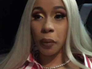 Breaking news: Cardi B announced she needs to take a break from performing as she is in the last stages of pregnancy via an Instagram video on Wednesday (Source: Instagram)