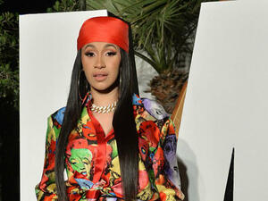 Pregnant: The Get Up 10 hitmaker, pictured April 14, is expecting a baby with rapper boyfriend Offset and announced this week she needs to take a break from performing (Source: WWD - RED - Shutterstock)