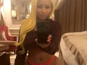 Nicki Minaj, 35, went for the 'less is more' style statement as she posted a video on her Instagram account Friday (Instagram)