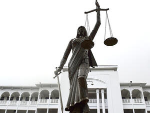 Lady Justice statue (AFP/File Photo)