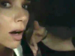 Last minute: Victoria Beckham is seen in an Instagram Stories video getting her hair trimmed as she rides along in the back of a car on her way to the People's Choice Awards on Sunday (Victoria Beckham - Instagram)