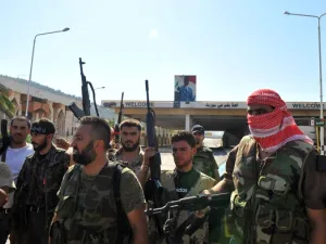 The AJACS program, established in 2014, was intended to support community policing in areas outside the Syrian regime’s control (AFP/File)