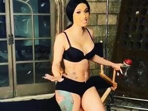 Cardi B has been hard at work getting her post-pregnancy body back in shape as she posted a revealing video to her Instagram on Friday (Instagram)