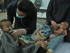 The Organization for the Prohibition of Chemical Weapons found “reasonable grounds” that chlorine was used as a weapon in the Douma district. (AFP/ File)