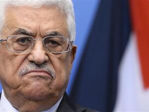 Palestinian President Mahmoud Abbas in a somber mood. (AFP/File Photo)
