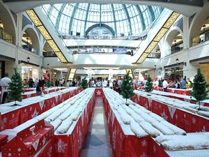 The festive family event takes place in the mall’s Central Galleria from 10am on Friday 8 December, with the sixty-centimetre-long stollen loaves available to buy whole for AED100 or just AED5 for a delicious slice