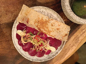 A dish prepared by Kuwaiti chef Ahmad Al-Bader. (Kuwait Times)