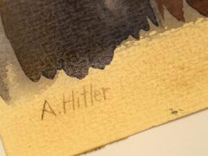 German auction house's plans to sell 31 paintings and drawings by Adolf Hitler (Twitter)