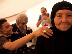 Shaimaa a 70 years old Iraqi displaced citizen (Twitter)