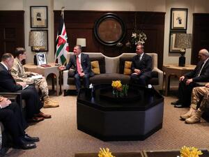 King Abdullah II receives Commander of the #US Central Command Gen. Joseph Votel (Twitter)
