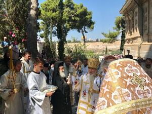 Current Greek Orthodox Patriarch Jerusalem, Theophilus III (Twitter)