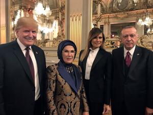 Turkish President meets world leaders in Paris (Twitter)