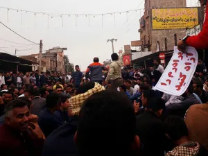 Labour protest in Iran (Twitter)