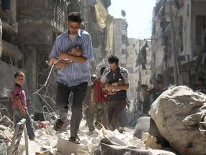 Last year, the US - joined by the UK, France and others - bombed the Syrian city of Raqqa in an effort to destroy ISIS (Twitter)