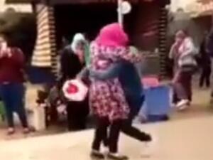 Girl was expelled for hugging her fiance in al-Azhar university Egypt (Twitter)