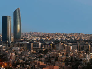 Sunrise on the new downtown of Amman city the capital of Jordan (Shutterstock)