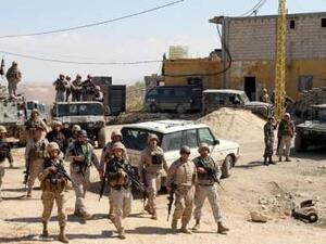 Lebanese forces deployed in a military operation in Arsal. (AFP/File)
