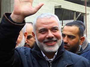 Senior Hamas leader Ismail Haniyeh (AFP)
