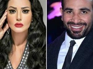الفنان أحمد سعد والفنانة شمية الخشاب