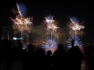 Abu Dhabi rings in 2018 with fireworks display. (AFP/File)