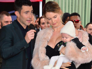 Pop star and The Voice coach Adam Levine and his wife, supermodel Behati Prinsloo, have welcomed their second daughter. (Source: Featureflash Photo Agency / Shutterstock)