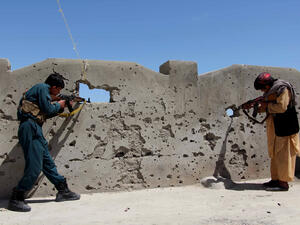 At least two civilians have been killed and 14 others wounded so far. (AFP) 