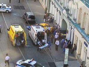 In Moscow a taxi vehicle rammed into pedestrians, injuring 8 (Twitter)
