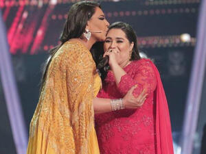 The Voice Arabia Fourth Season ended in Iraqi contstant Dumoo winning who was part of Ahlam's team.(Source: ahlamalshamsi - Instagram)