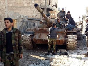 Syrian army fighters are seen after recapturing parts of Aleppo from Daesh. (AFP/File)