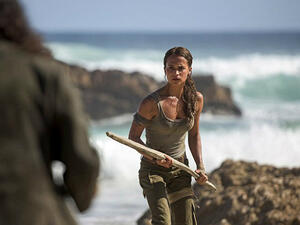 Online abuse: Alicia Vikander has been subjected to sexist abuse by online trolls who claim that her 'boobs aren't big enough for the job' (Source: Warner Bros.)