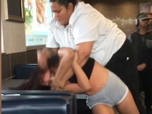The two women got into a heated fight in McDonald's (Instagram)