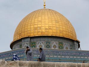 The Dome of the Rock in the Al-Aqsa mosque compound in Jerusalem's Old City, Islam's holiest site, pictured on October 25, 2015. (AFP/Ahmad Gharabli)
