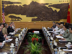 China urges US to take more caution before action. [AFP]