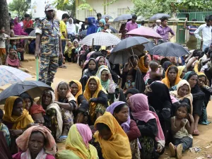 Newly arrived Rohingya Muslim refugees in the Bangladeshi town of Ukhia. (AFP/ File Photo)