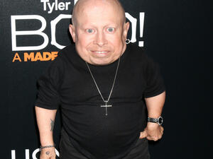 Troyer, who played Mini-Me to Myers' Dr. Evil in two blockbuster comedies, died Saturday at the age of 49 (Source: Kathy Hutchins - Shutterstock)