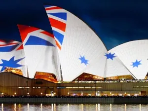 The Sydney Opera House during the Royal Australian Navy International Fleet Review. (AFP/File)