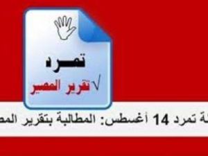 دعوات يتم تداولها عبر بعض الفعاليات السياسية ووسائل التواصل الاجتماعي تحت مسمى "تمرد 14 أغسطس"