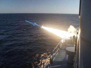 Iranian Navy missile launch during a military drill in the Gulf of Oman. (AFP/ File Photo)
