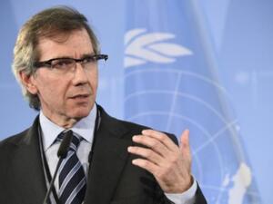 UN special envoy for Libya Bernardino Leon urged the rival parties to "continue working together towards narrowing existing differences." (AFP/File)