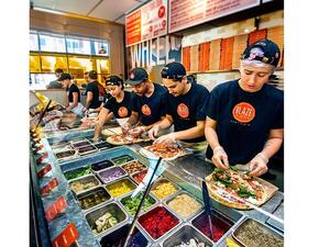 Blaze Pizza 1 Assembly Line