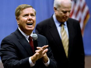 Senators Lindsey Graham and John McCain are heading to Egypt. (Getty)