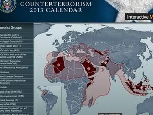 Here's the ancient map that up until recently was the U.S. government's view of the Islamic world. (Screenshot of the National Counterterrorism Center’s Interactive Map, April 30, 2013.)