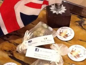 Here's what the British Embassy in Lebanon will be handing out to celebrate the birth of the British Royal baby.