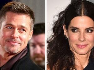 براد بيت وساندرا بولوك في علاقة حب