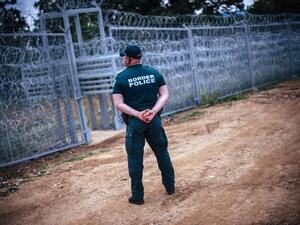 Border police at the the Bulgarian-Turkish border. (AFP/Dimitar Dilkoff)