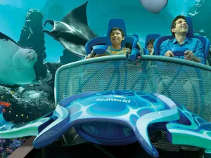 SeaWorld Abu Dhabi will be the company’s first new park without orcas, and will integrate up-close animal experiences, mega attractions and an aquarium. (SeaWorld)

