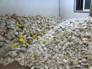 Narcotics seized from two vehicles entering Jordan from Syria last month.  (Photo courtesy of Jordan Armed Forces-Arab Army)