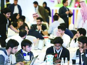 The participants, aged between 18 and 32, were guided by world-class mentors to help develop their ideas themed around “The Medical Internet of Things.” (Arab News)